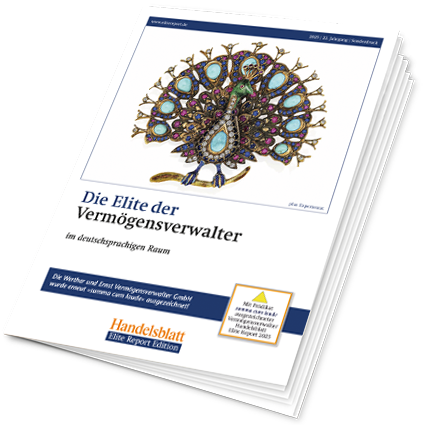Titelblatt des aktuellen Elite Reports vom Handelsblatt